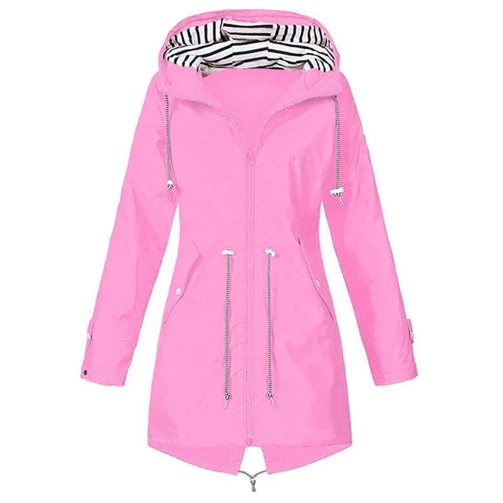 Nova Long Waterproof Raincoat for Stylish Staying Dry
