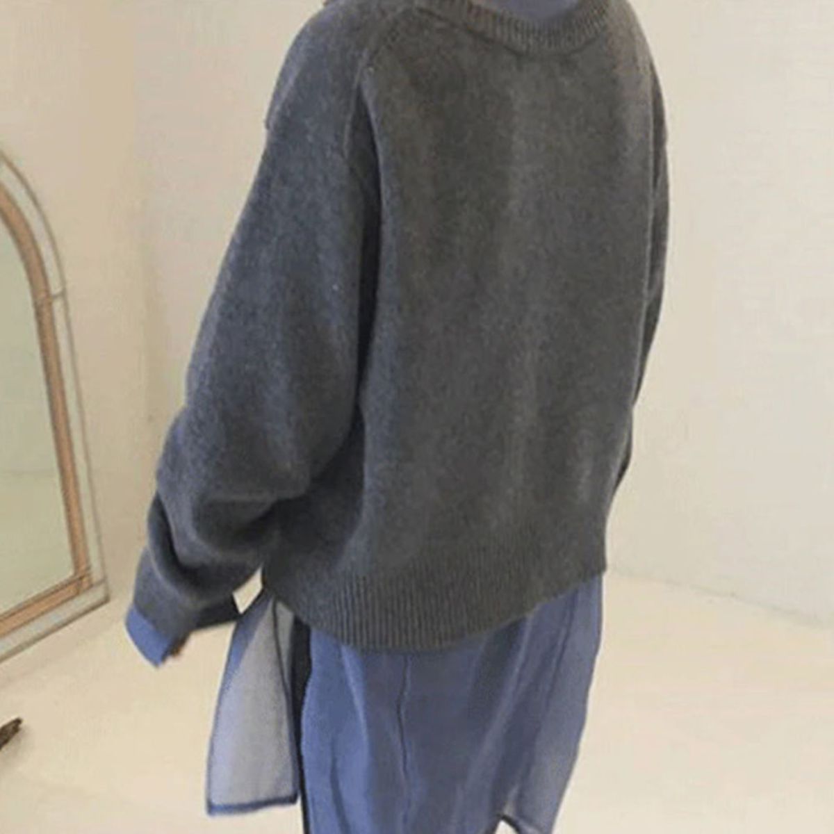 Velanora - Morbido cardigan da donna con chiusura diagonale a bottoni