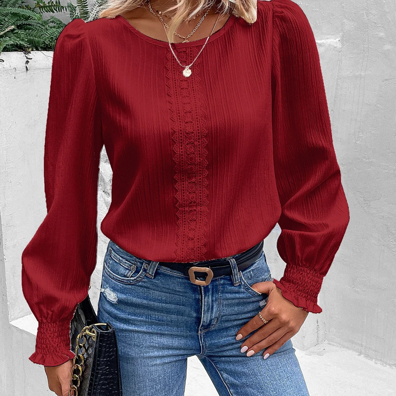 Stilvolle elegante Stil Damenbluse