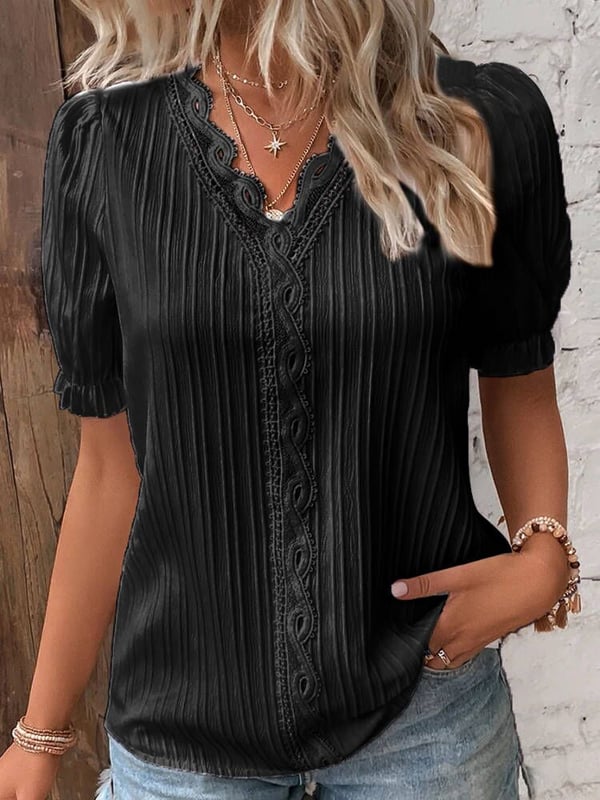 Clarisse Elegante Blusa in Pizzo per Donne Eleganti