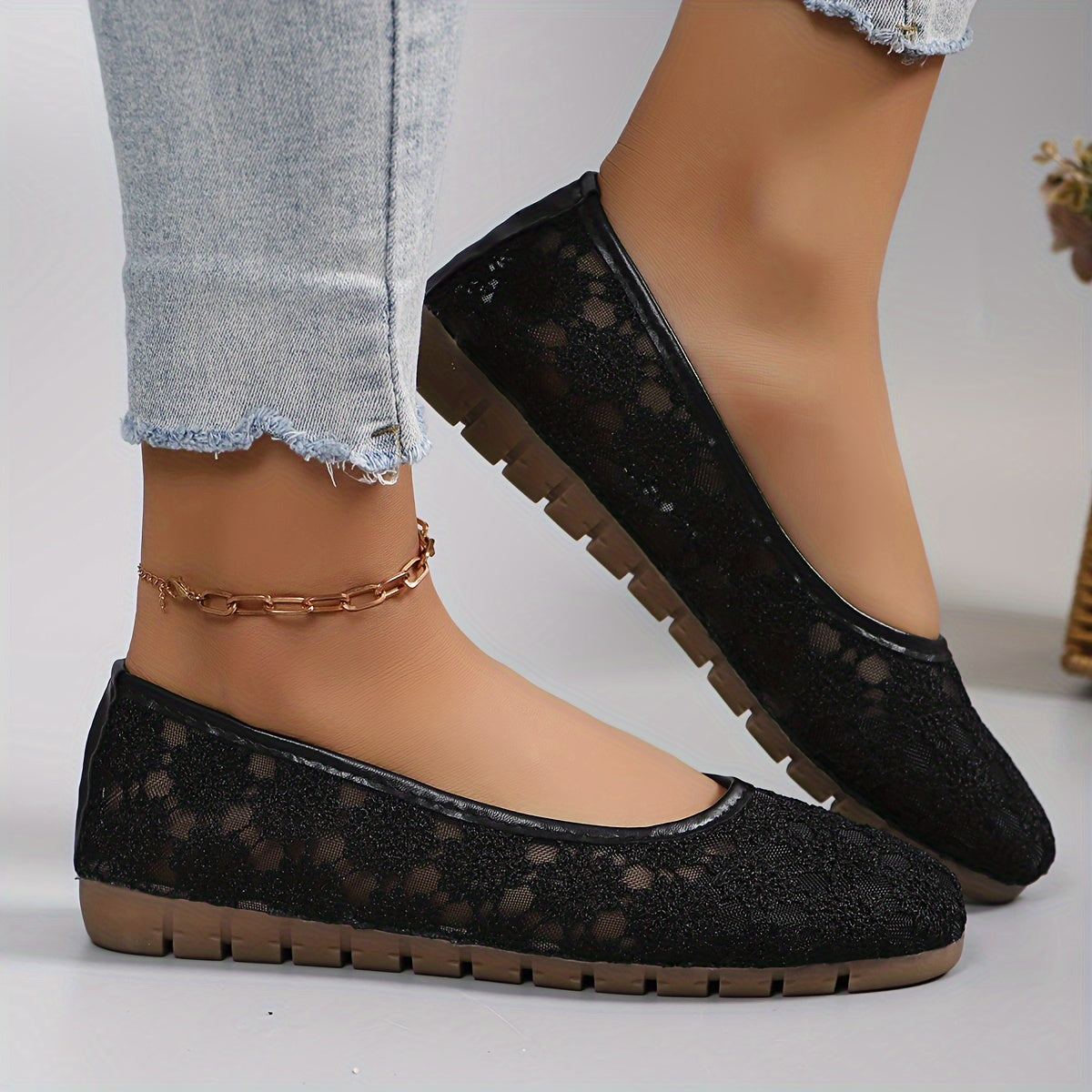 VELANORA- Blumenmuster Ballettschuhe