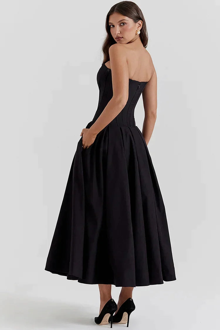 Aurora Elegant Strapless Dress for Iconic Beauty