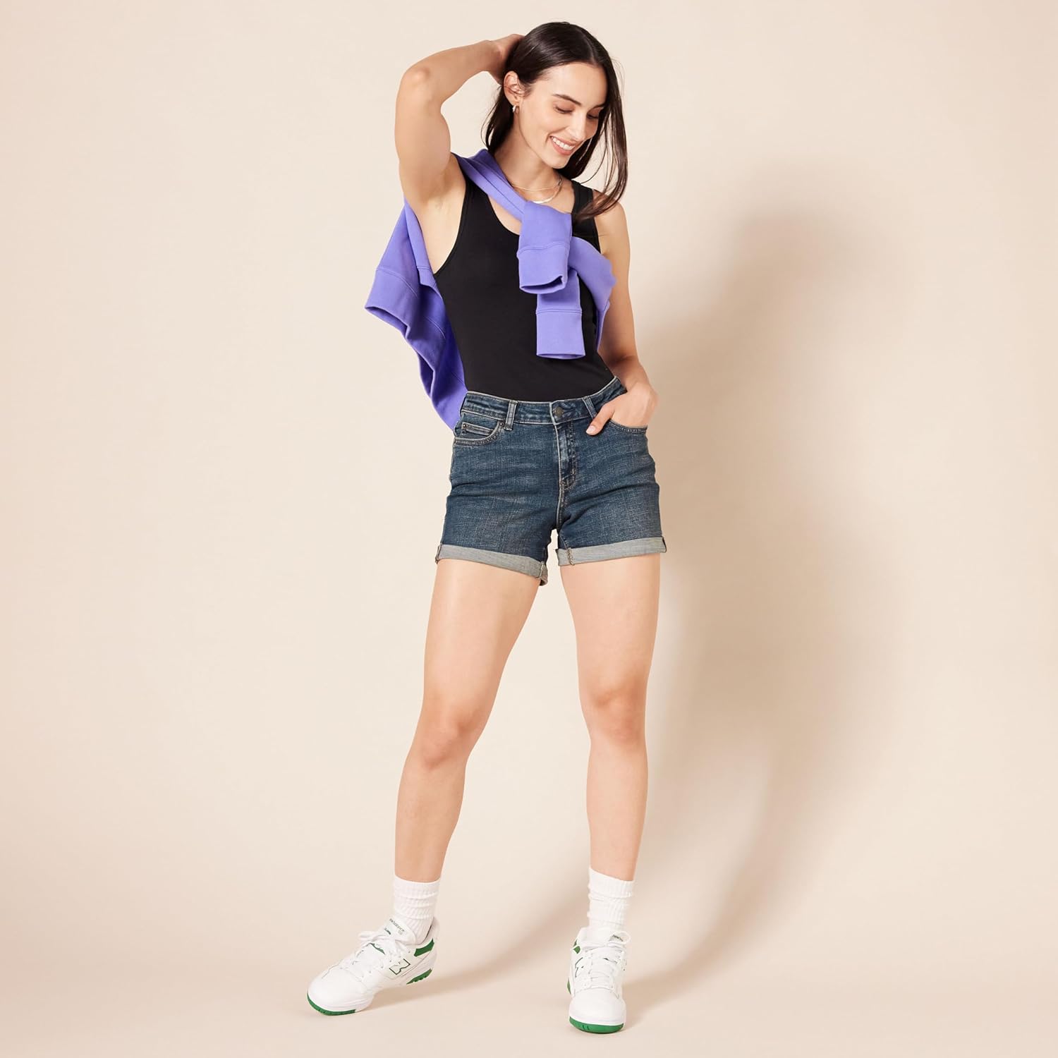 ModeMeisje Shorts in Denim per Donne Attente alle Tendenze