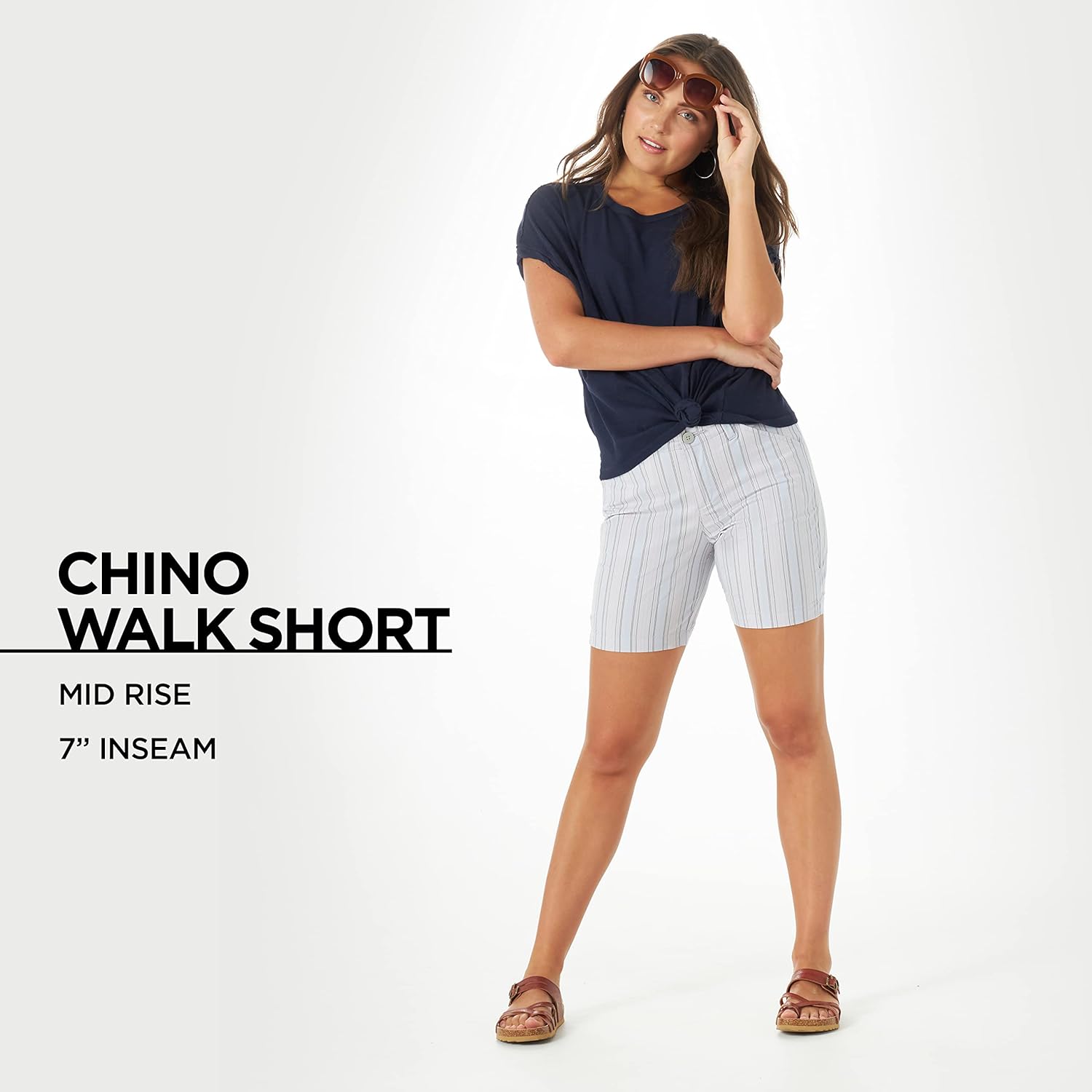 Iconic 7" Chino Walkshort for Style-Conscious Ladies