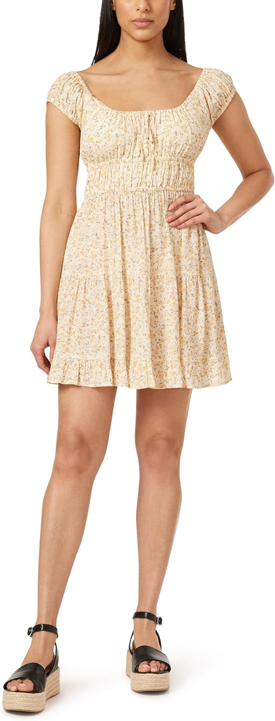 Vestito Mini Prairie in Rayon Challis Nikki Bloemenveld per Donne