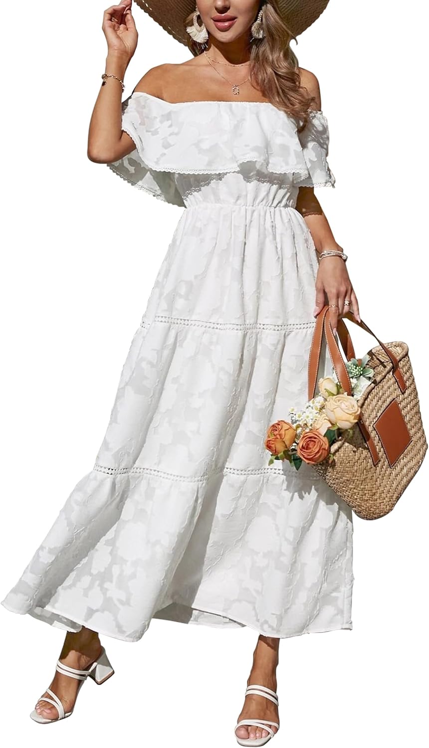 Zonnegloed's Zomerse Bloemen Maxi Jurk voor Dames