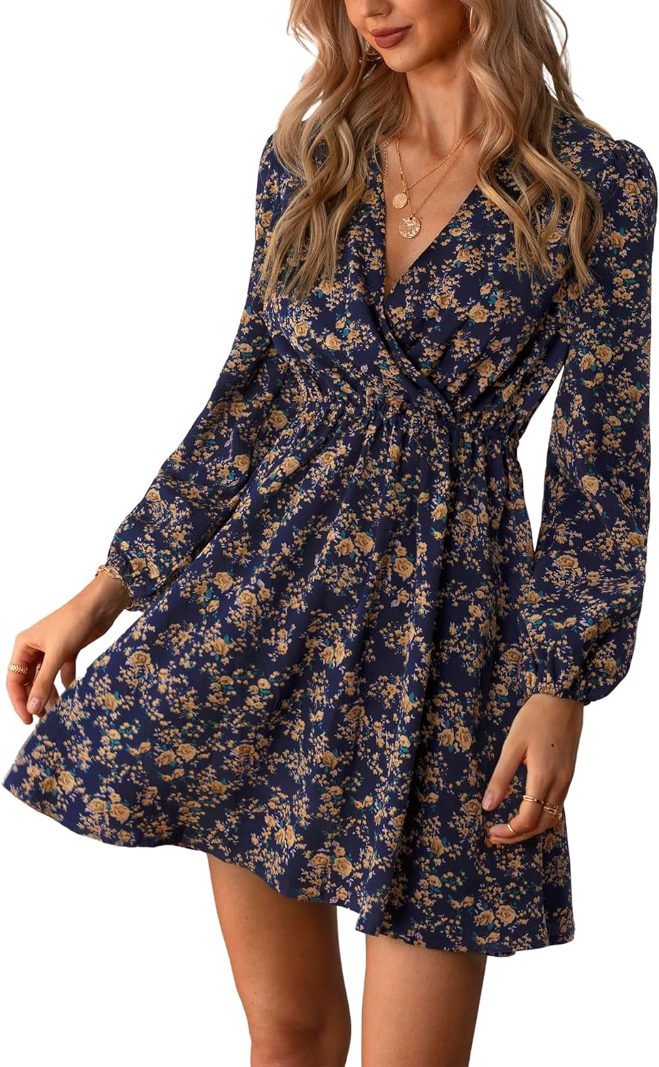 BloeiendeDames Bloemen Mini Jurk voor Stijlvolle Vrouwen