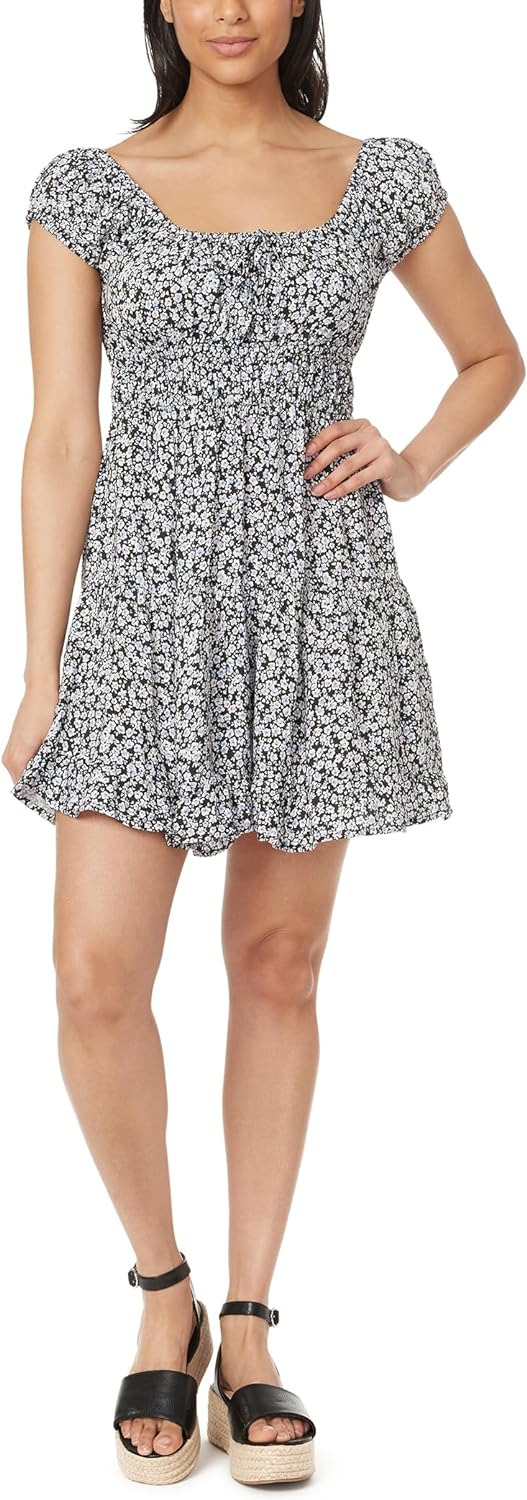 Vestito Mini Prairie in Rayon Challis Nikki Bloemenveld per Donne