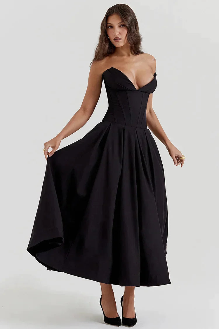 Aurora Elegant Strapless Dress for Iconic Beauty
