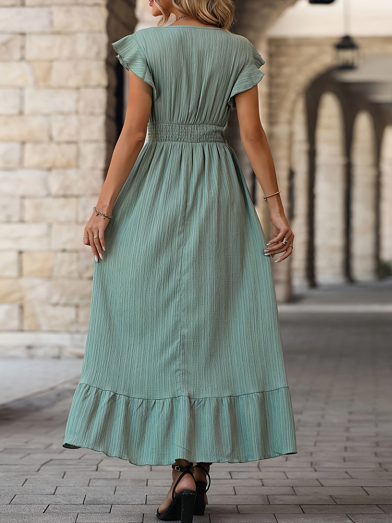 Velanora Elegante Posh Ruffle Jurk