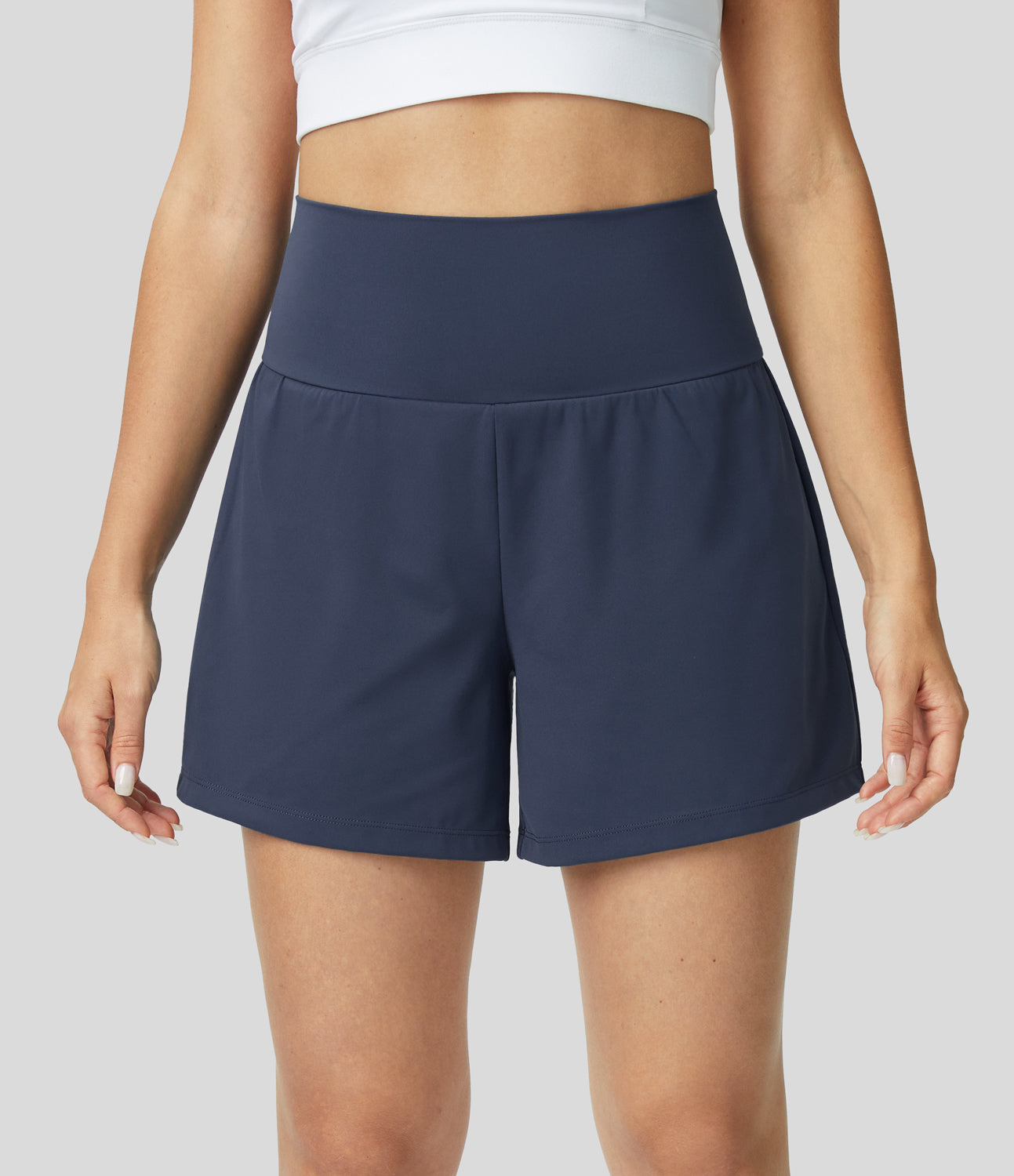 Margarethe | Hoge Taille & Ademend Materiaal Yoga Shorts