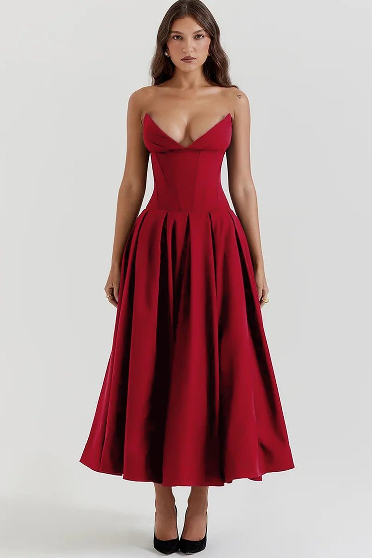 Aurora Elegant Strapless Dress for Iconic Beauty