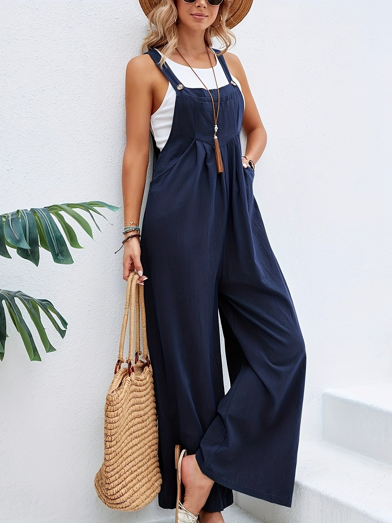 LUNA ärmelloser Boho Jumpsuit für sommerlichen Stil