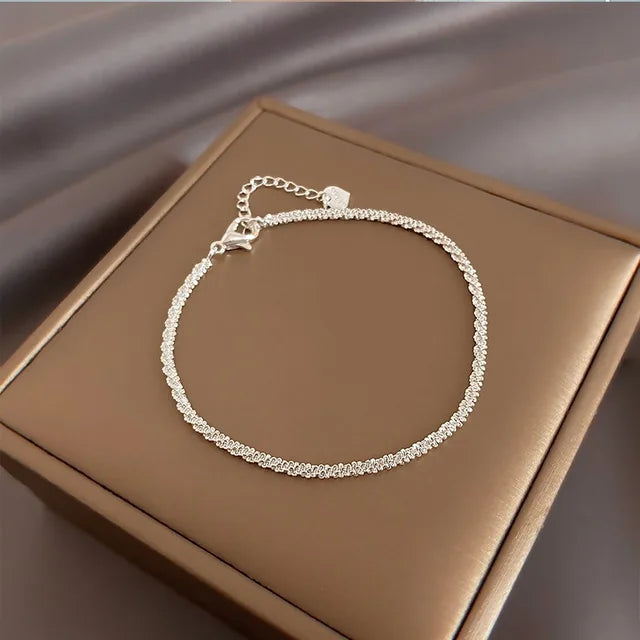 Betoverende 925 Sterling Zilveren Dubbele Liefde Hart Holle Ronde Kralen Armband