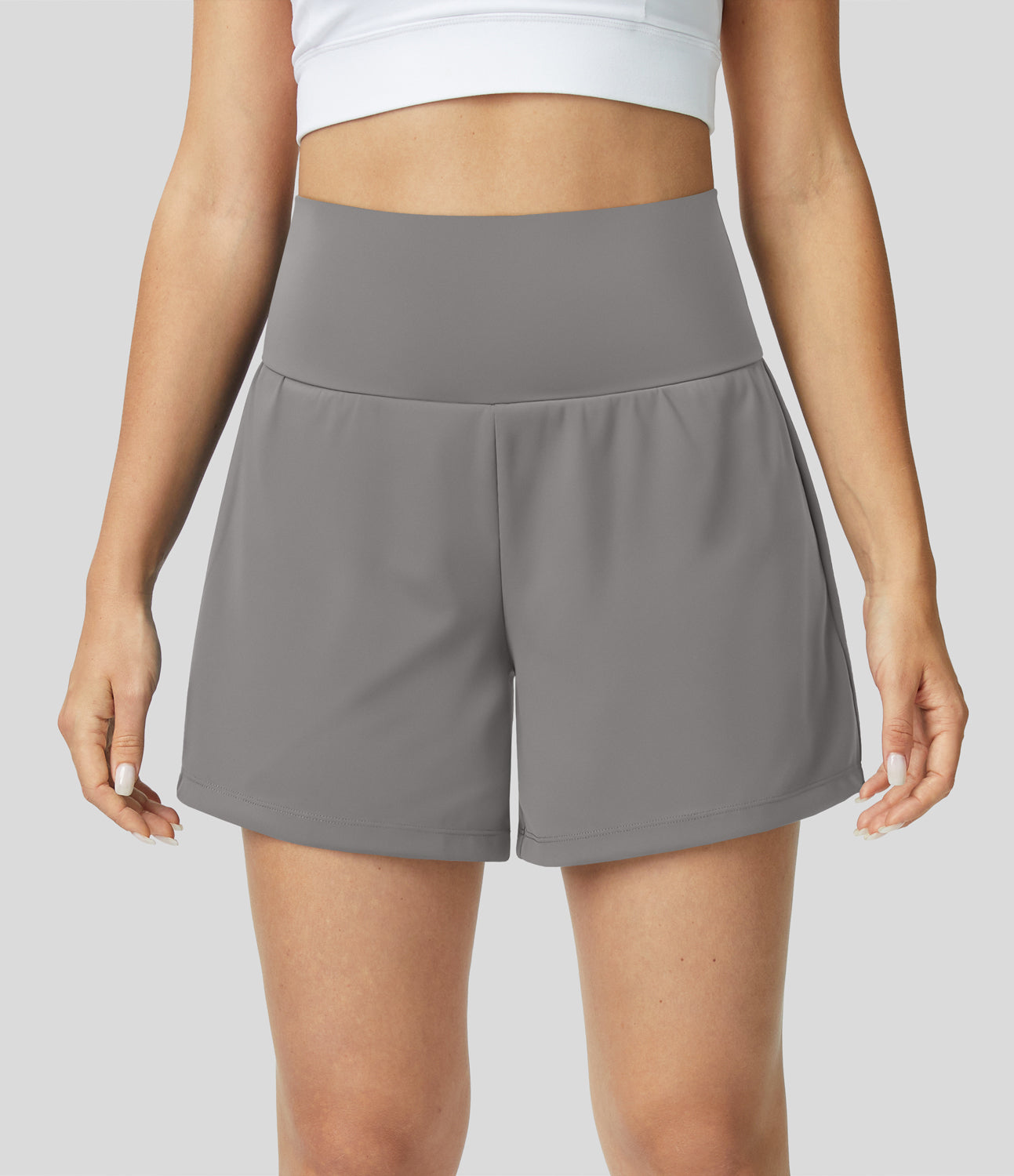 Margarethe | Hoge Taille & Ademend Materiaal Yoga Shorts