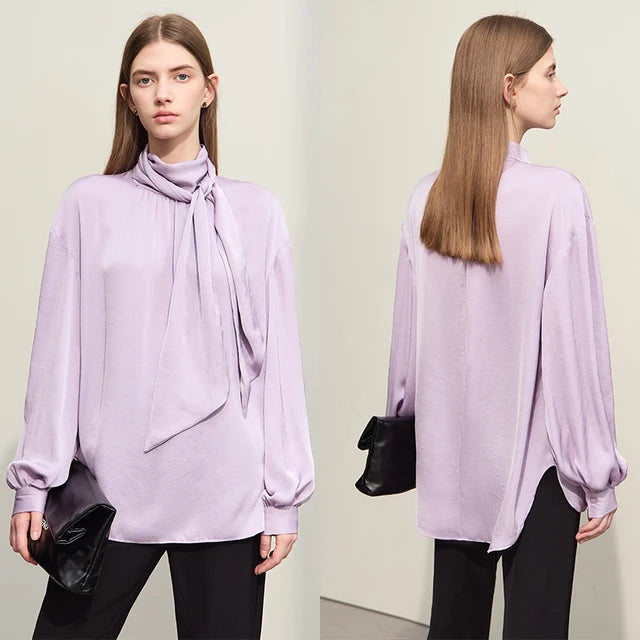 Splendida camicetta primaverile da donna in lusso comfort