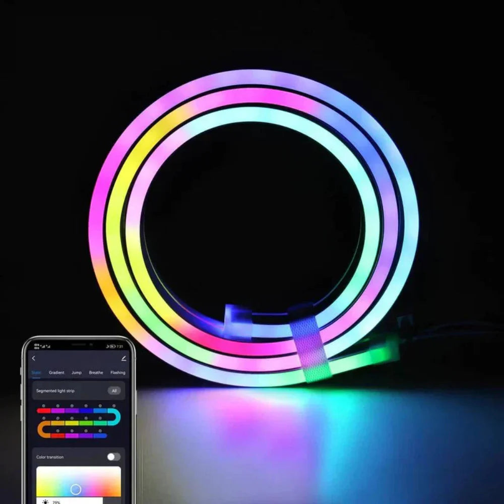 Abstracte Neon LED-Muurlamp