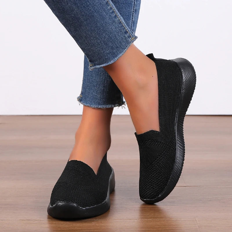 ComfortKnit Summer Slip-On Sneakers