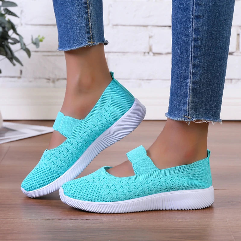 ComfortKnit Summer Slip-On Sneakers
