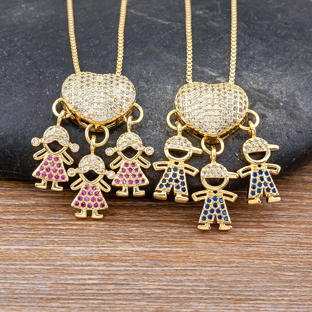 Cartoon Hanger Ketting met Kubieke Zirkoon