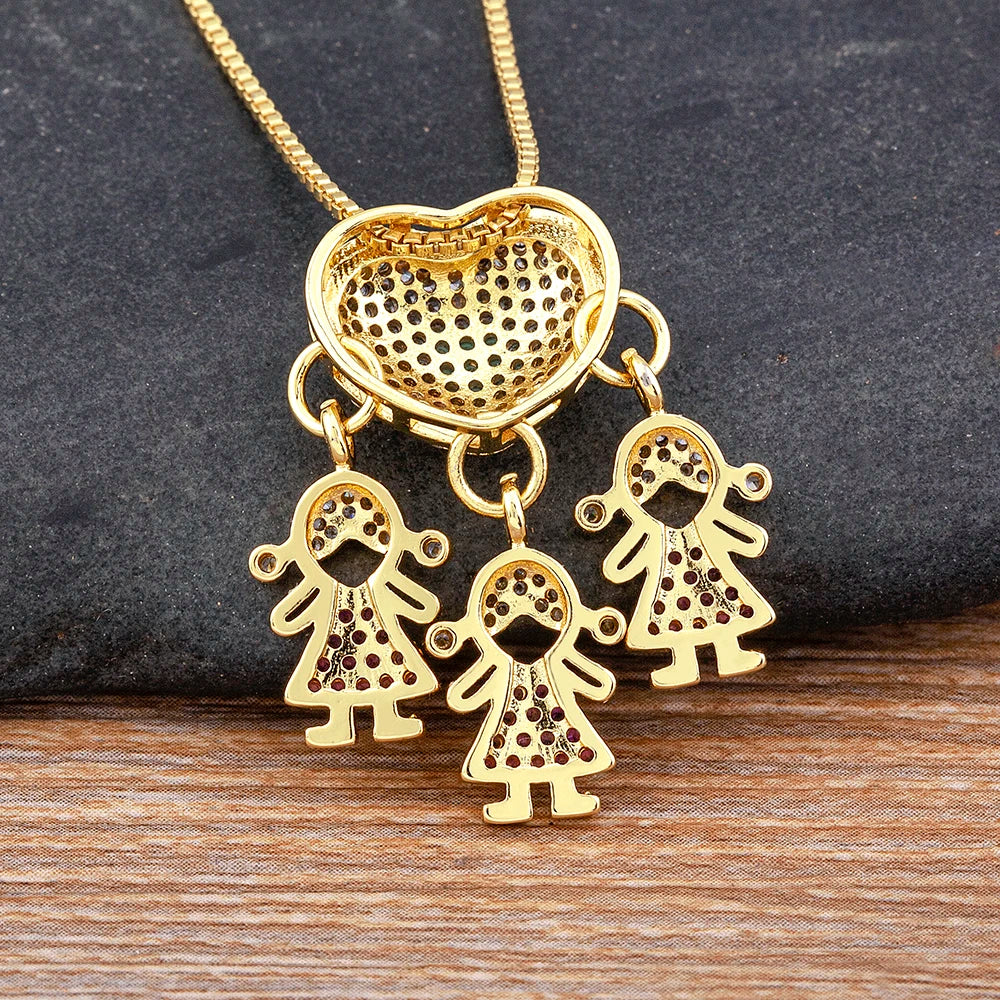 Cartoon Hanger Ketting met Kubieke Zirkoon