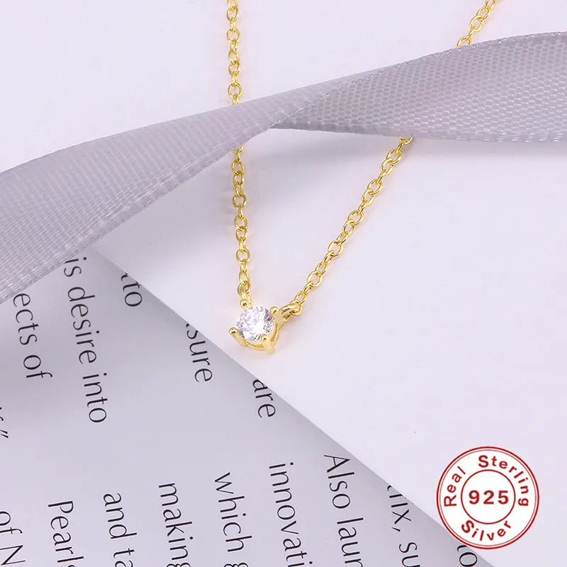 Dazzling Astra 925 Sterling Silver Necklace