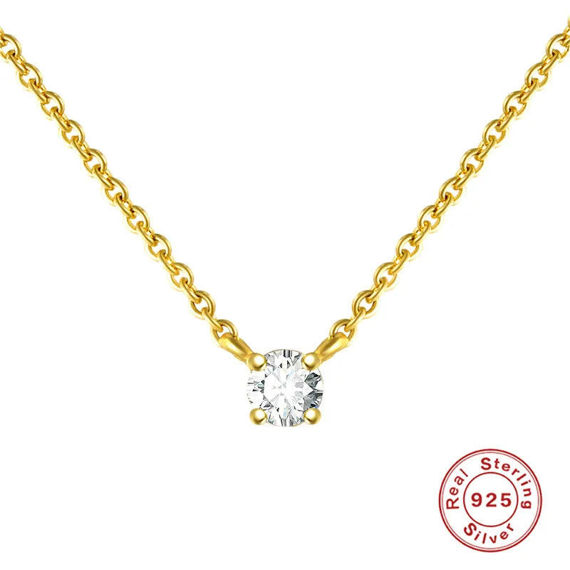 Dazzling Astra 925 Sterling Silver Necklace