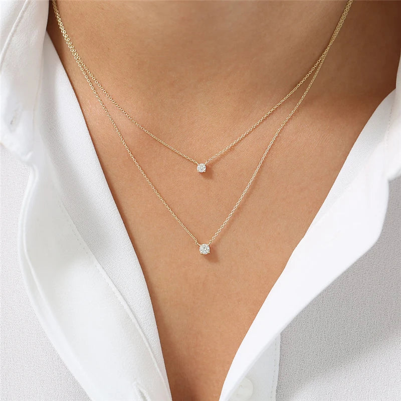 Strahlende Astra 925 Sterlingsilber Kette