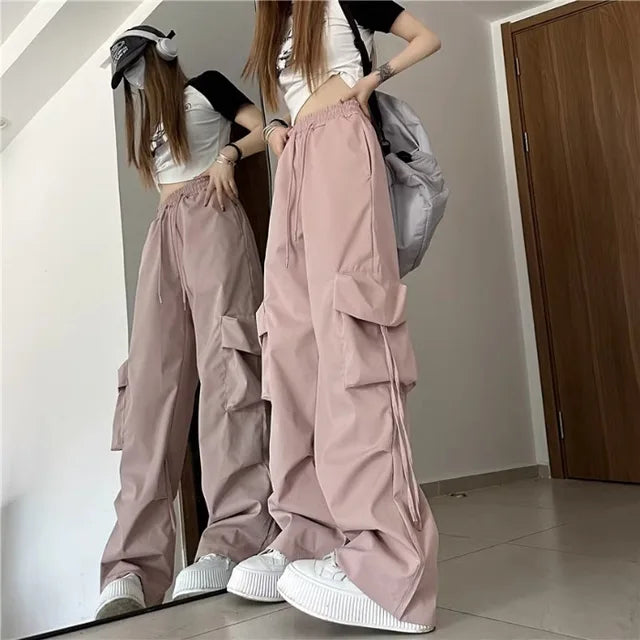 Pantaloni da lavoro estivi retrò a vita alta