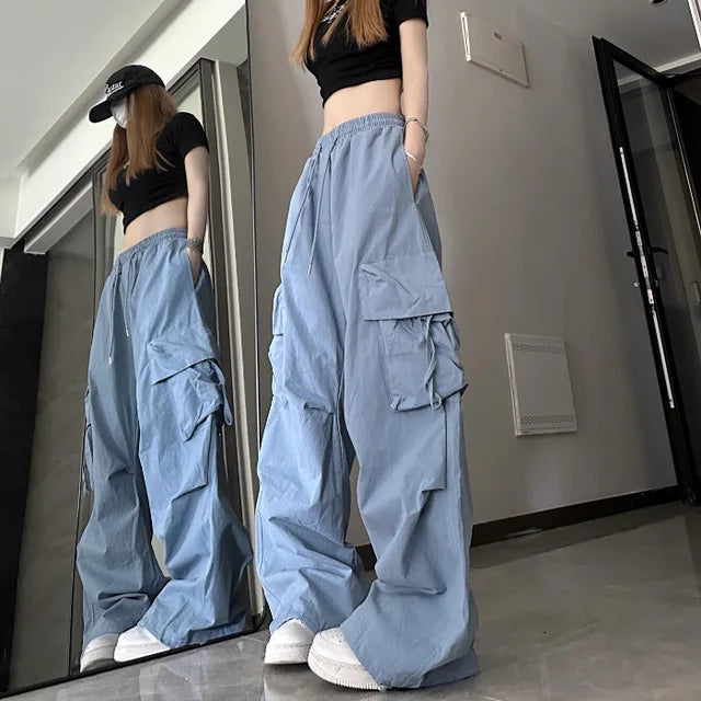 Pantaloni da lavoro estivi retrò a vita alta