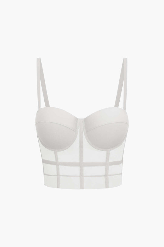 Andrea | Luchtig mesh bustier korset top