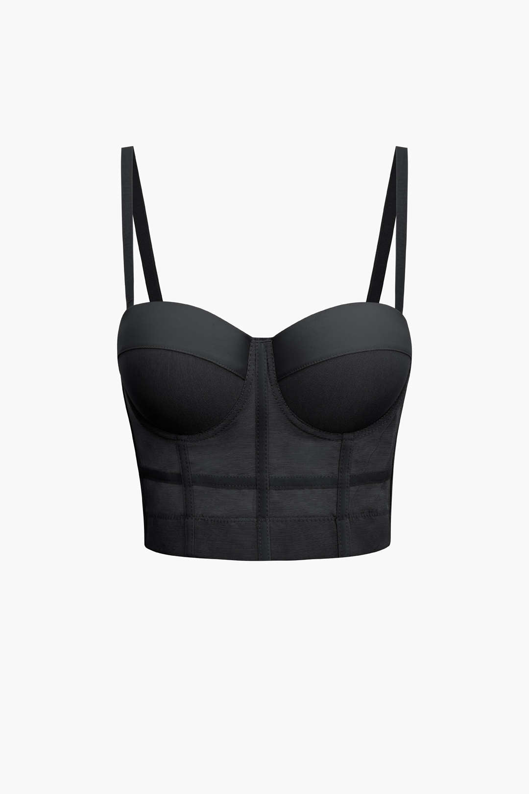 Andrea | Luchtig mesh bustier korset top