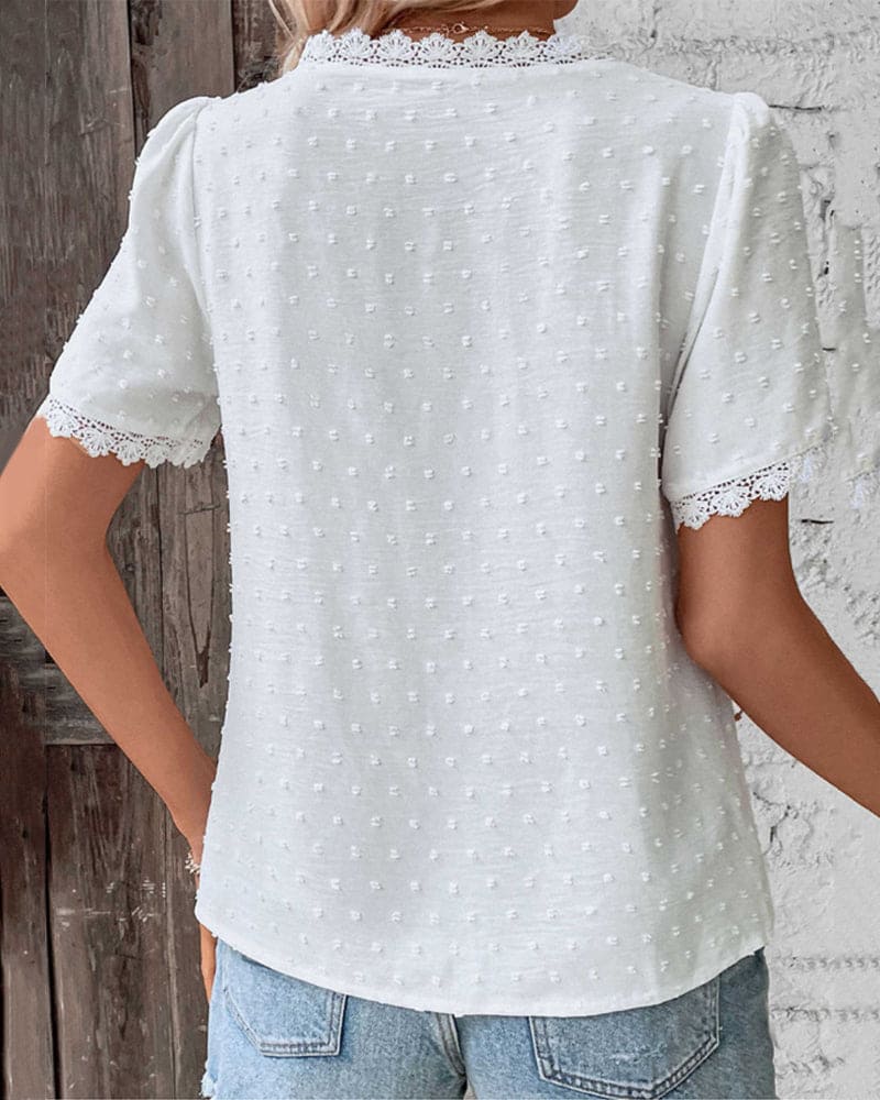 Angelika | Elegante blouse met V-hals
