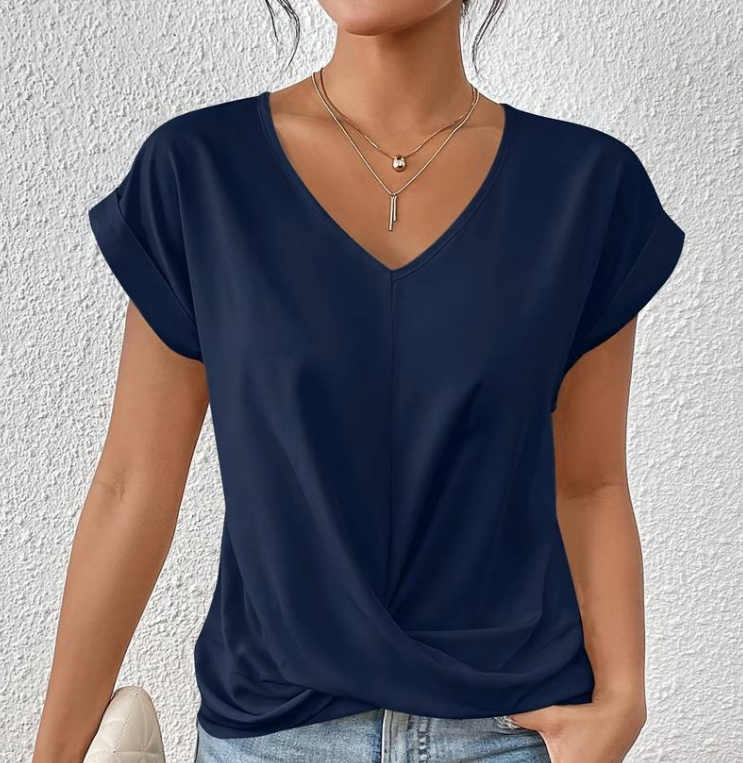 Angelika | Lichtgewicht zomerblouse met V-hals