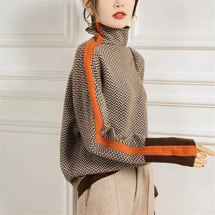 Anita | Elegant cashmere sweater with turtleneck