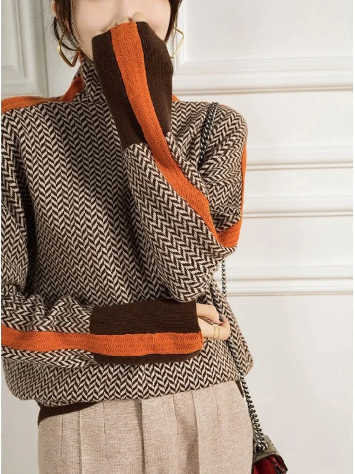 Anita | Elegant cashmere sweater with turtleneck
