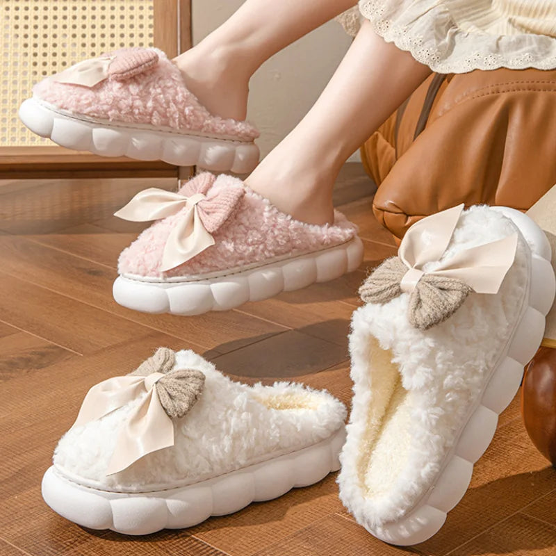 Arianna | Winter slippers with bow