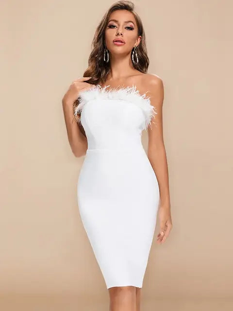 Radiant Luxe Veren Bandage Kleid Für Stilvolle Damen