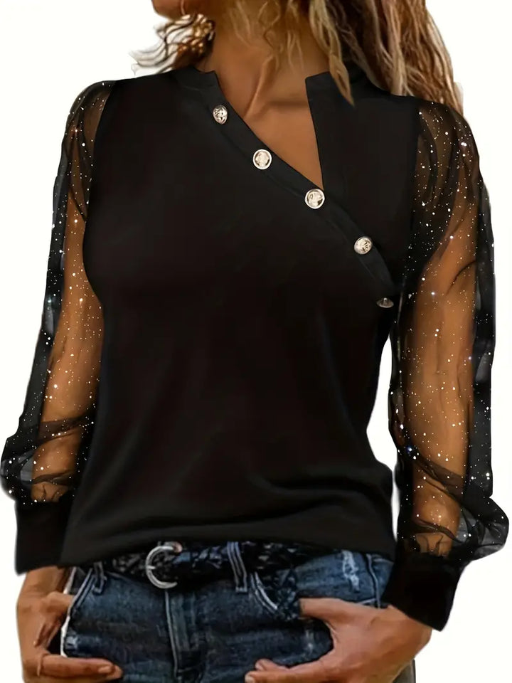 Bella | Moderne elegante blouse met één schouder