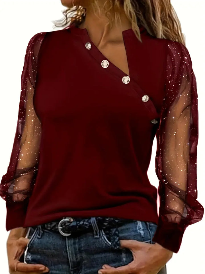 Bella | Moderne elegante blouse met één schouder