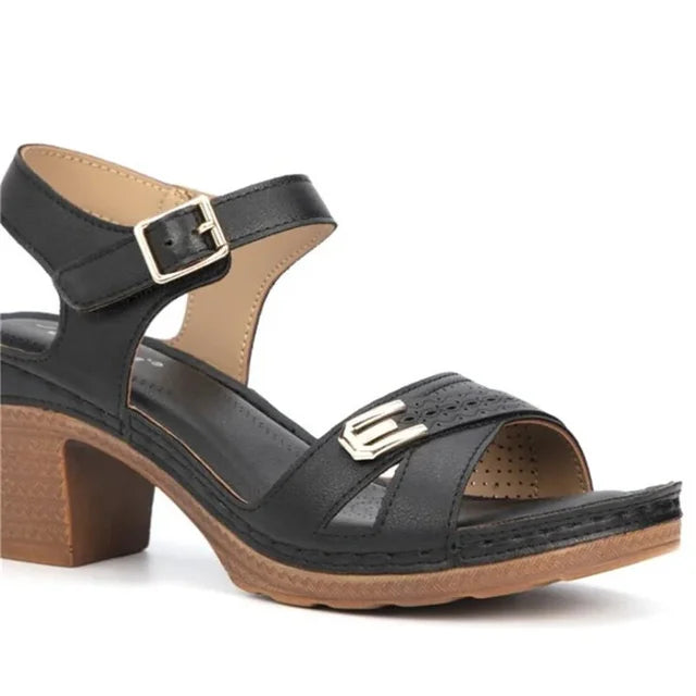 Comfortabele Hoge Hakken Romeinse Sandalen