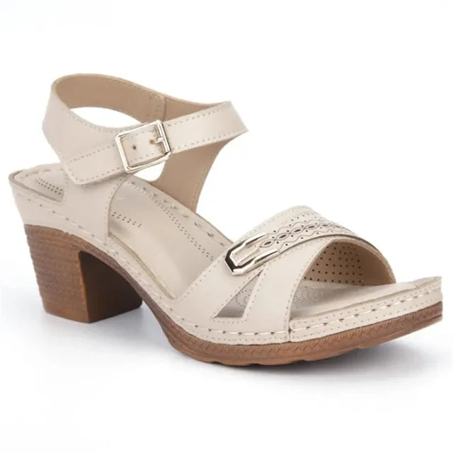 Comfortabele Hoge Hakken Romeinse Sandalen