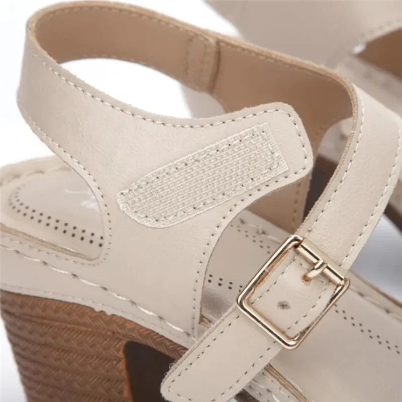 Comfortable High Heels Roman Sandals