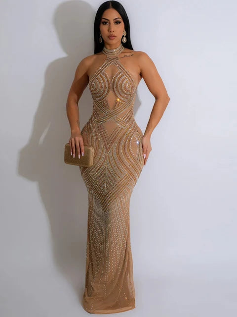 Estrella Dames Glamoureuze Lange Maxi Jurk