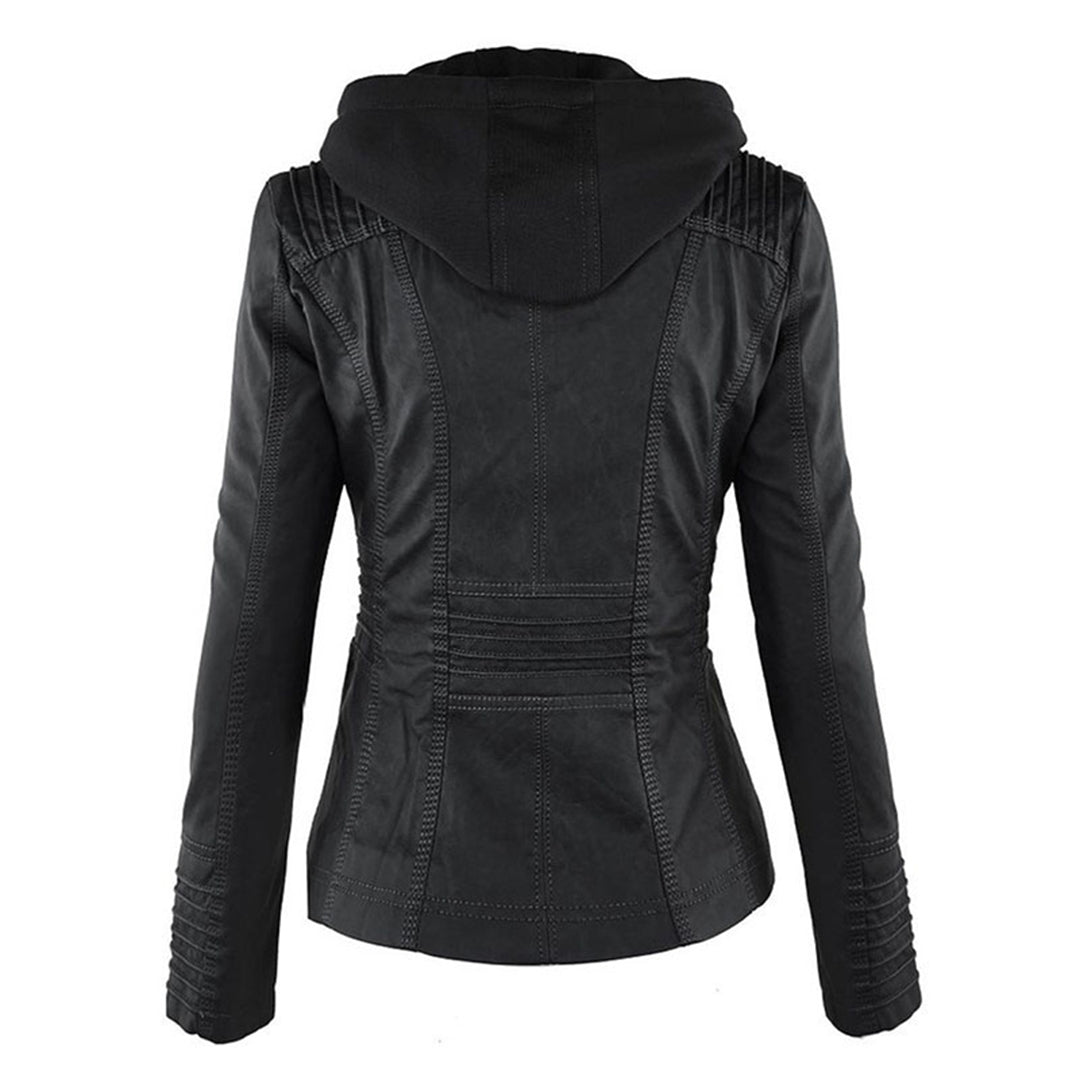 LederLuxe Stile Eleganza Con Cappuccio