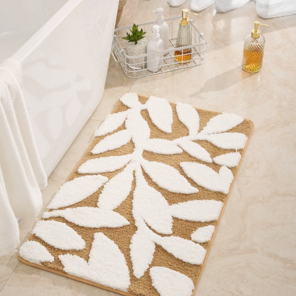 Bladpatroon Badmat Antislip