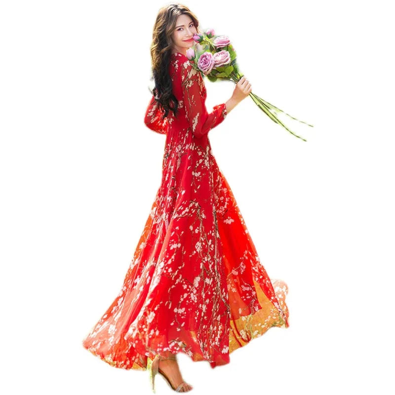 ChicVibe Vestito a fiori per donna