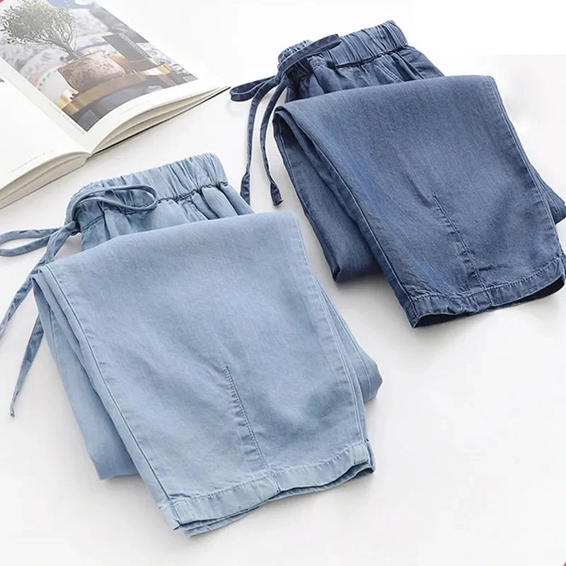 Moderne Lyocell Denim Broek - Perfect voor de Trendy Vrouw in 2024!
