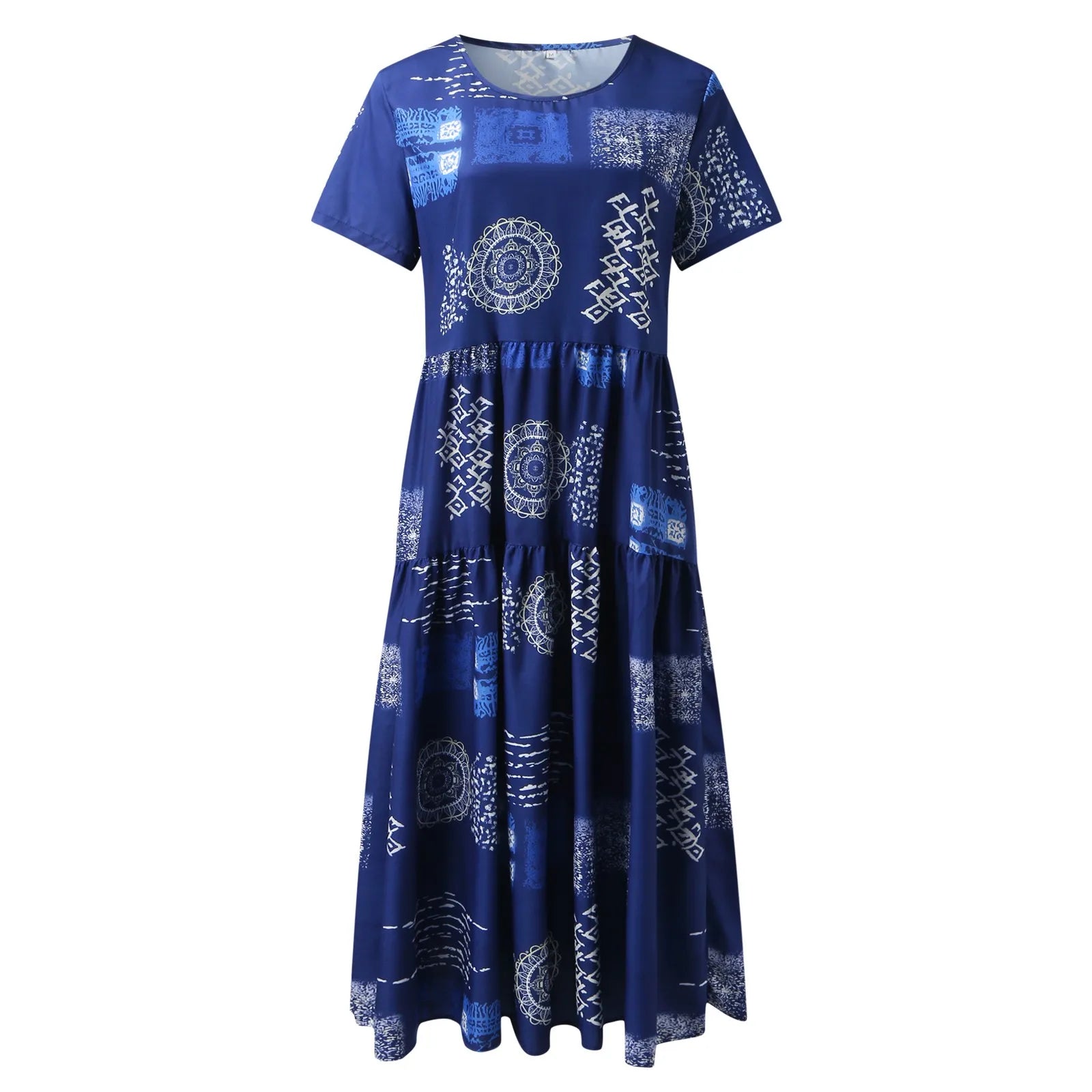 Stijlvolle Boho Losse Jurk met Zakken