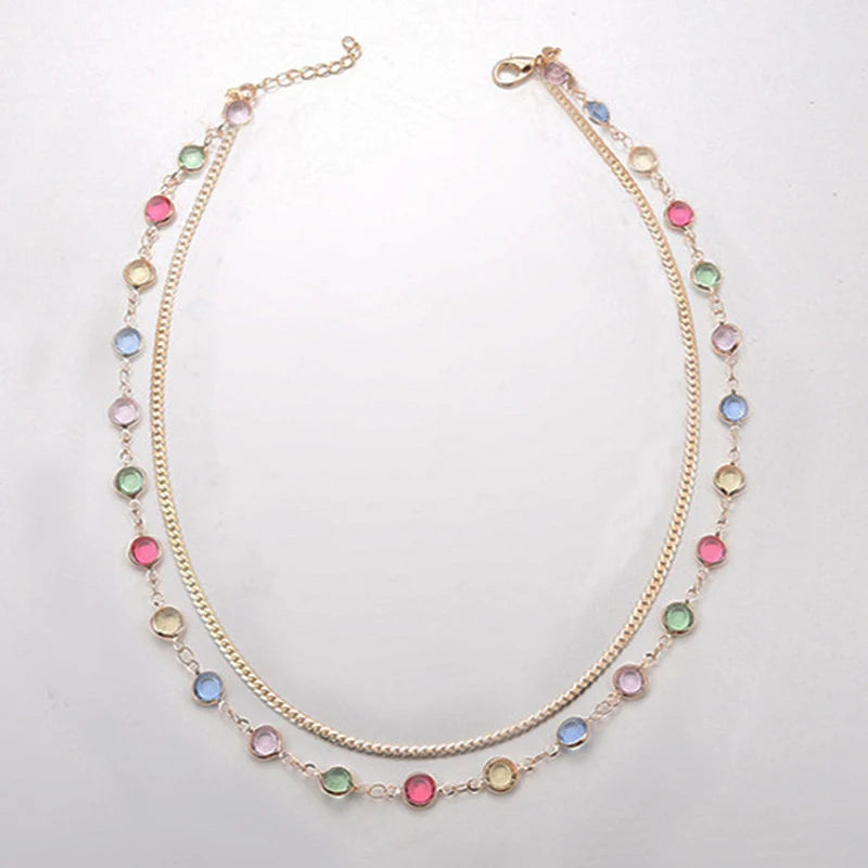 Betoverende Boho Multicolor Ketting voor Stijlbewuste Vrouwen